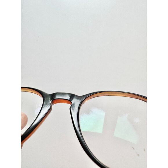 VERSACE 3227 Black Amber Acetate Plastic Full Frame Eyeglasses Glasses - Picture 6 of 15